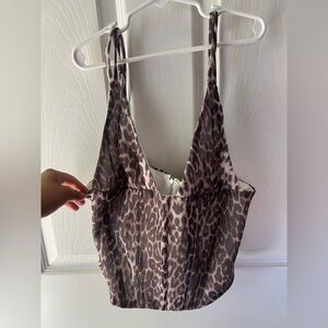 Leopard Print Sleeveless Top
